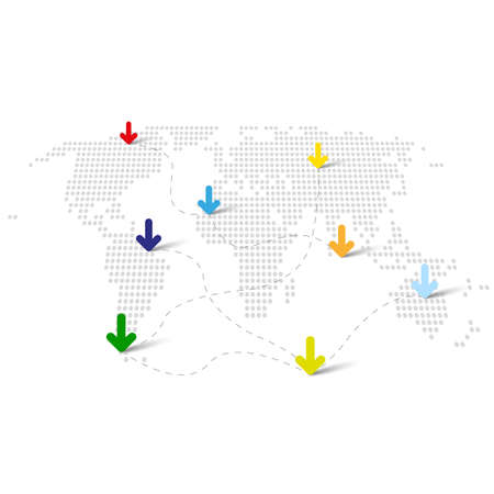 Travel around the worldのイラスト素材