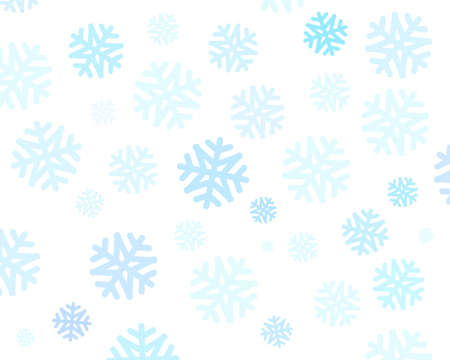 Christmas snowflakes on white background, vector graphic for webのイラスト素材