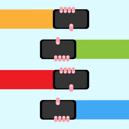 Device connectivity vector graphic illustration background. Cartoon illustrationのイラスト素材