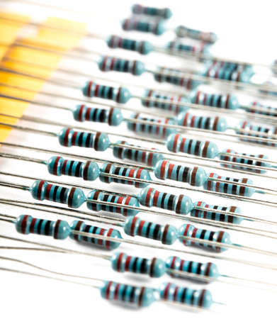 Lots of resistor electronic componentet Concept of group and resistance, Electronic circuit resistors used in industryの写真素材