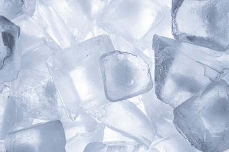 Ice cubes background texture. Background with ice cubesÂ pattern.