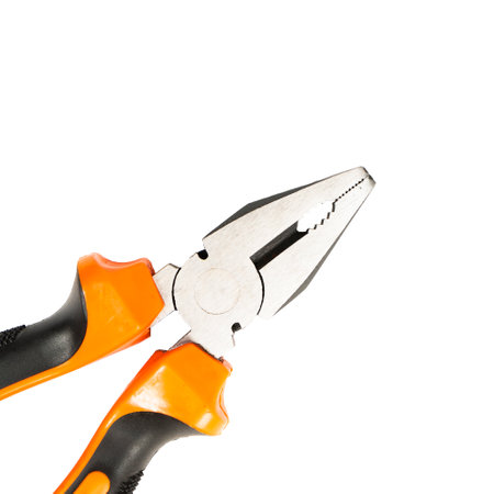 New Pliers isolated on whiteの写真素材