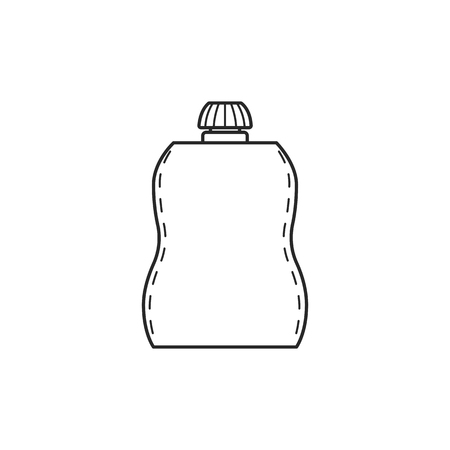 Icon line packing jam illustration.のイラスト素材