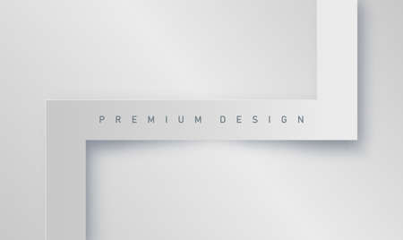 Premium abstract realistic minimalistic white background for banner or posterのイラスト素材