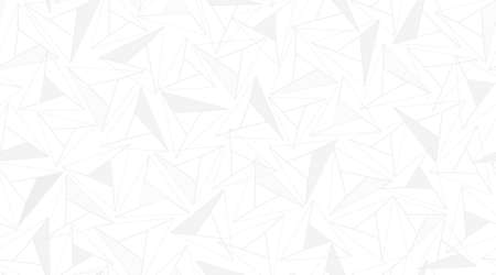 Polygonal seamless background. Geometric line light gray pattern on white for wallpapers and textile. Surface pattern design. Vector illustrationのイラスト素材