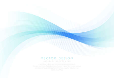 Green turquoise and blue gradient abstract background vector illustration, Curves and lines use for banner, cover, poster, design with space for text.Vector illustrationのイラスト素材