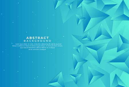 Abstract polygonal pattern with blue bright minimalism background for design poster, cover, artwork, print, banner. Vector illustrationのイラスト素材