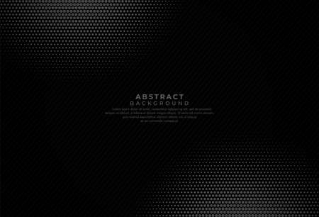 Dots background. Abstract halftone pattern. Dark gradient vintage backdrop. Modern shape concept elegant with dots template. Vector illustrationのイラスト素材