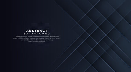 Modern minimalist luxury dark abstract background with lines overlap. Space for your text, can be used in cover design, book, poster, flyer, website, banner, advertising. Vector illustrationのイラスト素材