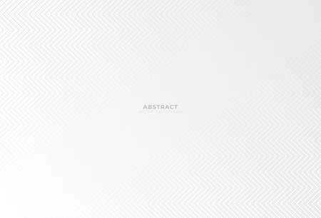 Zigzag lines abstract background. White elegant texture wallpaper design. Modern style. Template for prints, wrapping paper, fabrics, covers, flyers, banners, posters, slides, presentations. Vector illustrationのイラスト素材