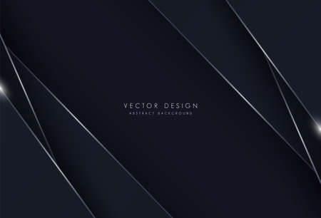 Black abstract geometric background. Modern luxury shape concept. Dark simple carbon triangle. Suit for posters, flyer, cover, advertising, banner. Vector illustrationのイラスト素材