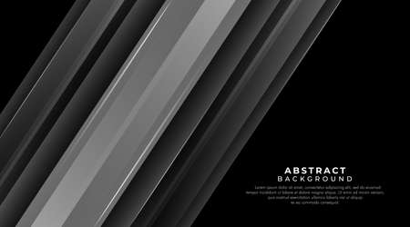 Dark abstract geometric background. Overlap layer vectors. Modern shape concept for advertising, presentation, posters, flyer, cover, advertising, banner, website. Vector illustrationのイラスト素材