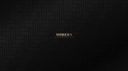Modern abstract vector elegant dark geometric pattern background. Minimal composition with rectangle...