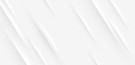 Elegant white abstract background with shiny lines and shadow. Minimal diagonal stripes vector design. Modern simple texture graphic element. Smooth and clean subtle vector illustrationのイラスト素材
