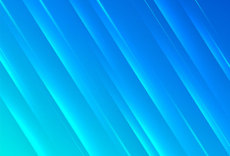 Abstract bright blue gradient background with shiny light lines effect. Modern simple diagonal lines creative design. Minimal style texture element. Suit for cover, poster, brochure, flyer, banner. Vector illustrationのイラスト素材