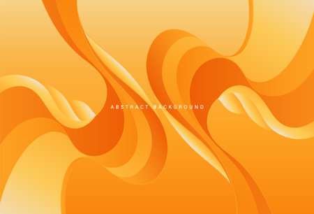 Abstract colorful flow liquid background. Modern orange gradient liquid wave shape elements. Beautiful fluid shape concept. Trendy template design. Vector illustrationのイラスト素材