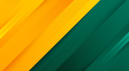 Abstract green and yellow background with diagonal lines. Dynamic geometric shapes. Modern banner template design. Suit for banner, business, corporate, poster, website, flyer. Vector illustrationのイラスト素材