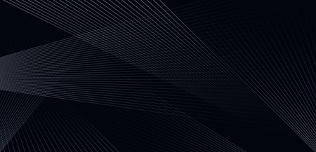 Abstract black background with grey diagonal lines. Modern dark stripes texture. Line art. Minimalist lines design. Suit for poster, cover, banner, backdrop, wallpaper, website, flyer. Vector Illustrationのイラスト素材