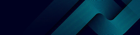 Dark blue abstract background with glowing geometric lines. Modern shiny blue lines pattern....