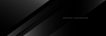 Black abstract background. Elegant dark diagonal shape elements. Modern luxury grey gradient graphic design. Suit for poster, brochure, banner, cover, corporate, website, flyer, presentationのイラスト素材