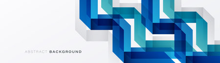 Abstract blue geometric overlay on white background. Transparent shapes. Minimal element. Modern...