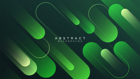 Green abstract background. Diagonal geometric element design. Dynamic shapes composition. Suit for banner, brochure, poster, flyer, cover, website, corporate, business. Vector illustrationのイラスト素材