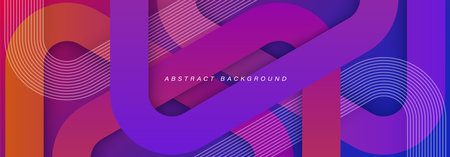 Abstract background with overlay layer. Minimalist style. Modern colorful gradient geometric shapes...