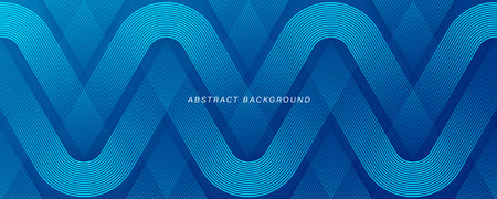 Modern blue abstract background design. Geometric lines pattern. Blue gradient lines texture. Suit for cover, booklet, backdrop, banner, brochure, poster, website, flyer, corporate, wallpaperのイラスト素材