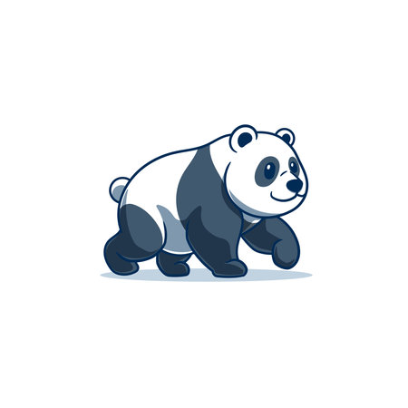 Big Panda Cute Cartoonのイラスト素材