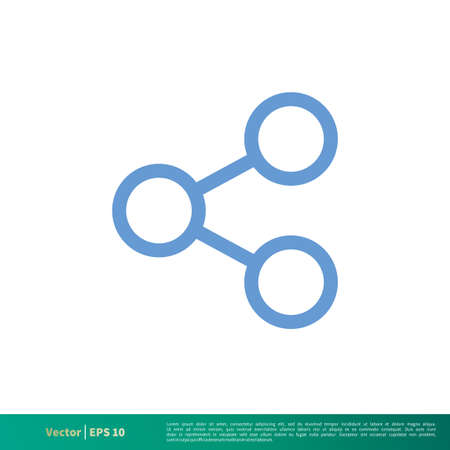 Share Icon Vector Logo Templateのイラスト素材