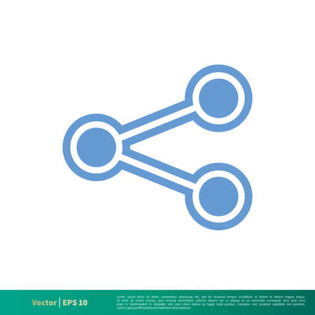 Share Icon Vector Logo Templateのイラスト素材