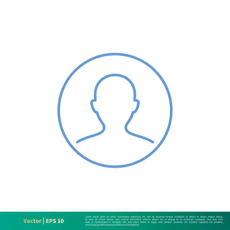 Social Network Profile Icon Vector Logo Templateのイラスト素材