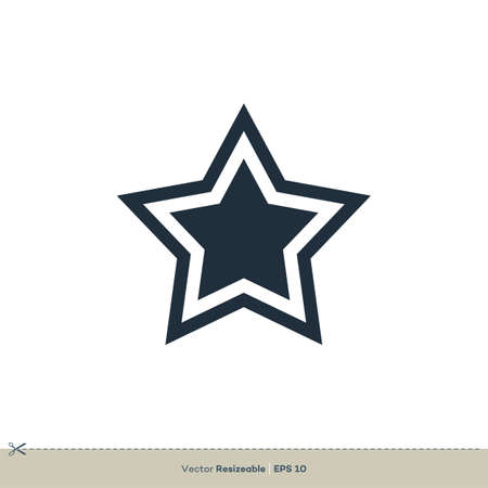 Star Icon Vector Logo Template Illustration Design. Vector EPS 10.のイラスト素材