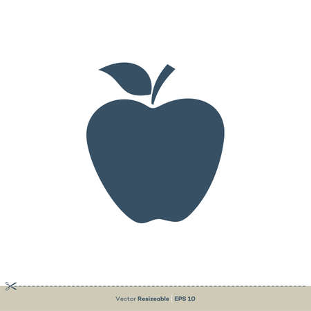 Apple Icon Vector Logo Template Illustration Design. Vector EPS 10.のイラスト素材