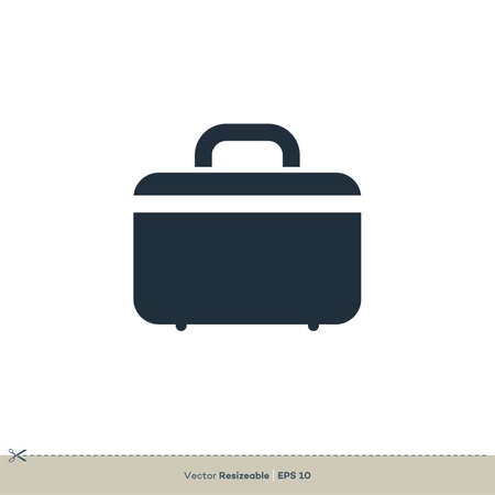 Suitcase Icon Vector Logo Template Illustration Design. Vector EPS 10.のイラスト素材