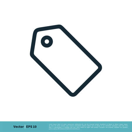 Price Tag Icon Vector Logo Template Illustration Design.のイラスト素材
