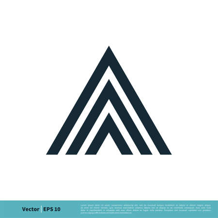 Letter A Icon Vector Logo Template Illustration Design.のイラスト素材