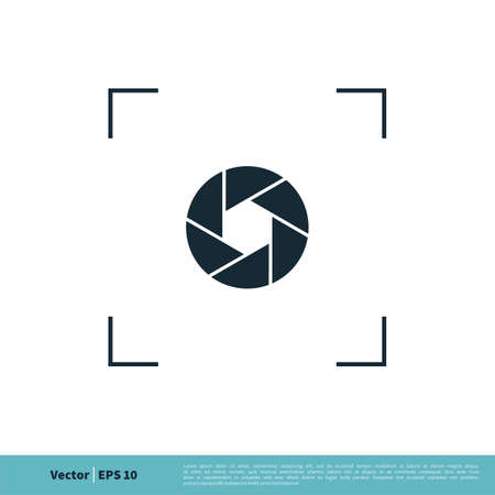Photography Icon Vector Logo Template Illustration Design. Vector EPS 10.のイラスト素材