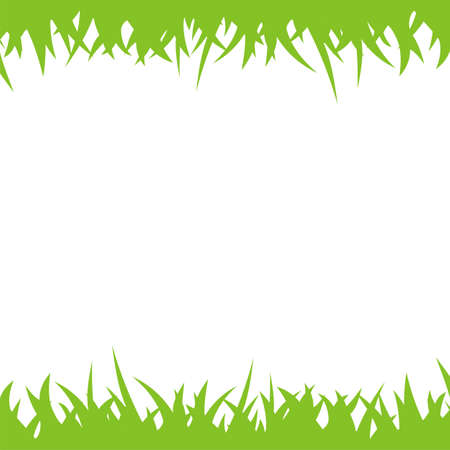 Green Grass Background Vector Template Illustration Design. Vector EPS 10.のイラスト素材