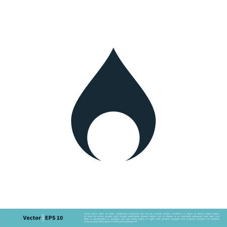 Drop Water, Splash Water Icon Vector Logo Template Illustration Design. Vector EPS 10.のイラスト素材