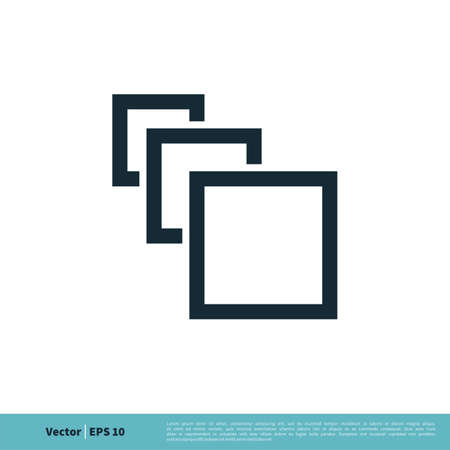 Square Icon Vector Logo Template Illustration Design. Vector EPS 10.のイラスト素材