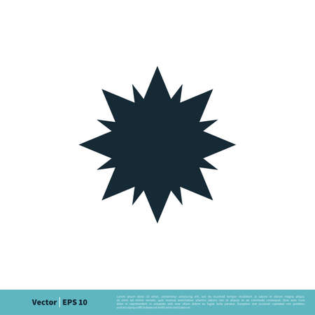 Abstract Star Ornamental Icon Vector Logo Template Illustration Design. Vector EPS 10.のイラスト素材