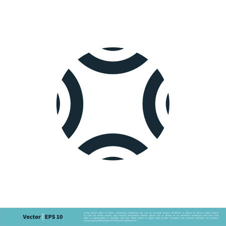 Abstract Circle Decoration Icon Vector Logo Template Illustration Design. Vector EPS 10.のイラスト素材