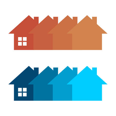Home Building Vector Template Illustration Design.のイラスト素材