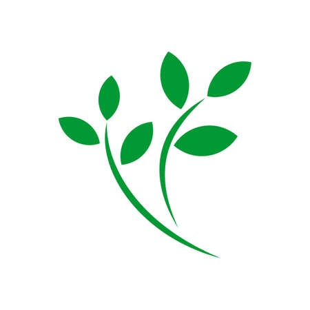 Green Leaves vector Template Illustration Design.のイラスト素材