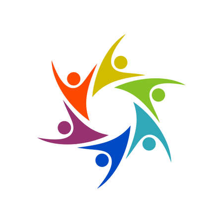 Circle Friendship vector Template Illustration Design.のイラスト素材