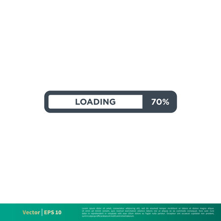 Loading Icon Vector Logo Template Illustration Design EPS 10.のイラスト素材