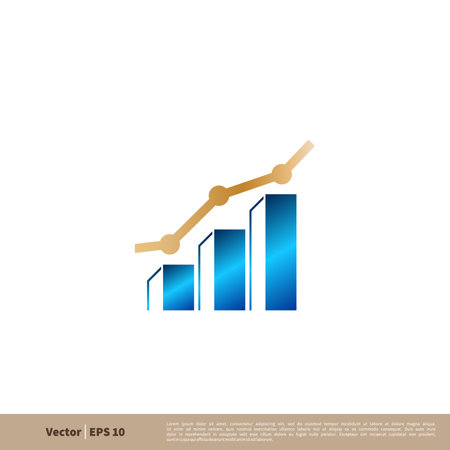 Stock Exchange Logo Template Illustration Design. Vector EPS 10.のイラスト素材
