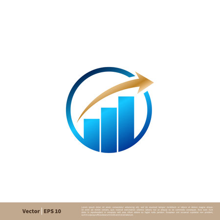 Stock Exchange Logo Template Illustration Design. Vector EPS 10.のイラスト素材