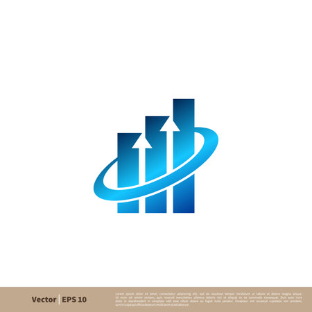 Stock Exchange Logo Template Illustration Design. Vector EPS 10.のイラスト素材